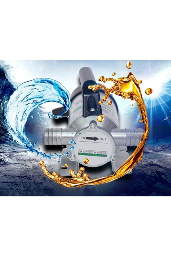 BULLDOZER Bakır Elektrikli Kendinden Emişli Taşınabilir Yakıt Sıvı Süt Yağ Aktarma Mazot Pompası 220v 600w - Görsel 3