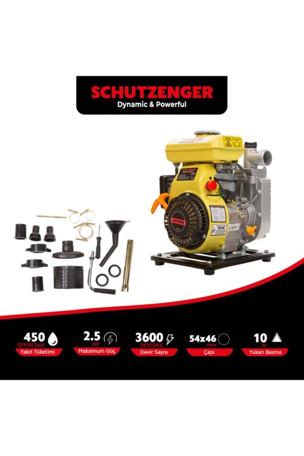 BULLDOZER Sc-25a Benzinli Su Pompası 1 Inc 2,5 Hp Benzinli Su Motoru - Görsel 3
