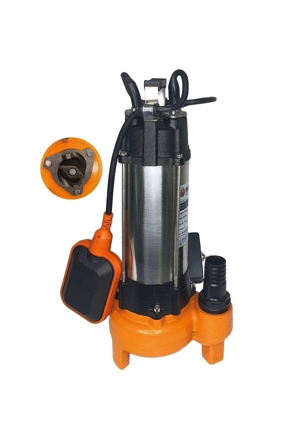 BULLDOZER  5 Hp Drenaj Logar Atık Dalgıç Su Pompası Motoru Bıçaklı Parçalayıcı V 750df - Görsel 3
