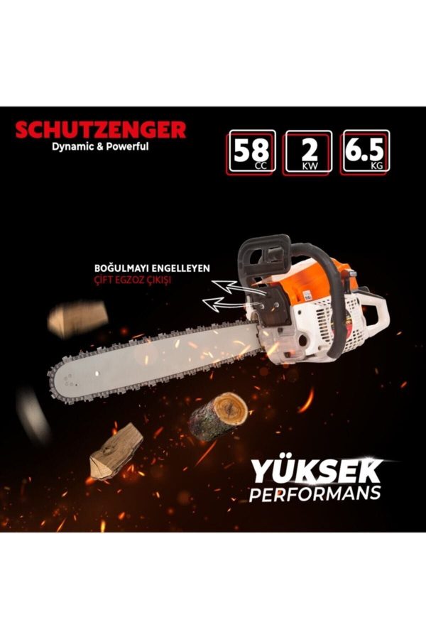 BULLDOZER Benzinli Ağaç Odun Kesme Motoru Sc-okm65220 - Görsel 4