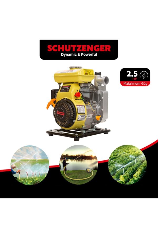 BULLDOZER Sc-25a Benzinli Su Pompası 1 Inc 2,5 Hp Benzinli Su Motoru - Görsel 5