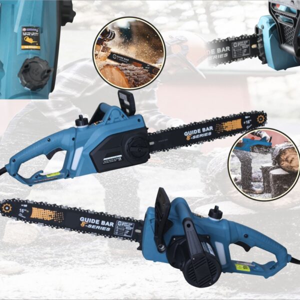 Pro1800 Elektrikli Hızar Testere Ağaç Odun Kesme Budama Testeresi Motoru 40cm Pala - Görsel 6