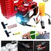 12V 150PSI  Ağır Hizmet Çift SilindirliÇantalı  Oto Kamyon Lastik Şişirme hava kompresörü Kit Set - Görsel 3