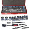 Profesyonel Metal Kutulu 24 Adet/takım Cırcır Kollu Aracı Set Oto Mekanik Lokma Set