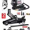 Hidrolik 2 Ton Premium Arabalı Tekerlekli Kriko - 150PSI Metal Gövde Lastik,Top Balon Şişirme Set