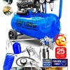 Bakır Sargı Turbo 24LİTRE Yağsız Motor Süper Hızlı Dolum Hava Kompresörü 5li Havalı Set - Görsel 4
