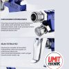Üstten Depolu  Metal Paslanmaz Detay Gölge Tabancası 150 Cc / 0,8 Mm 15mt Hortum  jak Kit - Görsel 5