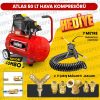 50 Litre Hava Kompresörü 2hp 8bar 15mt Spiral Hortum Havatabancası- Jakları Full- Fırsat Paket - Görsel 2