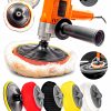 Pasta Cila Sünger Setli 180mm  6 Kademe Devir Ayarlı Dikey Koltuk Yıkama,Pasta CilaPolisaj Makinesi
