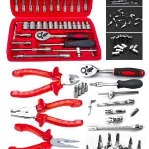 50 Parça Mini Lokma Takımı Otomatik Cırcırlı 1/4" Wrench Set Yüksek Kalite Kombinasyon Alet Seti