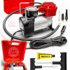 Plastik Çantalı 12V Araba Oto Araç Lastik Şişirme Pompası 150 Psi Metal Gövde Kompresör Lastik  Set