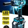 Kömürsüz Torks 800nm Akülü Somun Bijon Sökme Sıkma 15Pil Çift Akü Somun Sıkma - Görsel 2