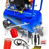 Bakır Sargı Motor Gerçek 50lt Süper Hızlı Dolum Hava Kompresörü Havalı Combo Set