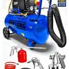 Bakır Sargı Motor Gerçek 50lt Süper Hızlı Dolum Hava Kompresörü Havalı Combo Set - Görsel 4