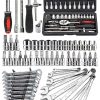 58 Parça 46mini Lokma Takımı Otomatik Cırcırlı 1/4" 12 Parça Kombine Açık Ağız-yıldız Anahtar Takım
