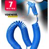 7 Metre Hava Tabancası Yeni Nesil  Spiral Hava Hortumu Kompresör Hava Tabancası Set-7 METRE - Görsel 2