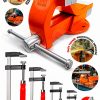 Kırılmaz 100mm+F 150mm Gövde 5Parça Masa Tezgah Mengenesi Ahşap Çelik Mobilyacı Işkencesi Kıskaç Set - Görsel 3