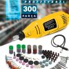 Çok Amaçlı Devir Ayarli 331PCS Hobi Gravür Delme, Parlatma,Pas Sökme Menegene Camoyma Combo Set - Görsel 2
