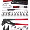 47Parça Mini Lokma Takımı Otomatik Cırcırlı 1/4" Wrench Set Yüksek Kalite Kombinasyon Ford Pense Set