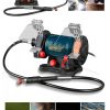 Premium Turbo Motorlu Çark Motoru Devirli Dramel Zımpara Bileme Gravür Kutulu 220 PCS Oyma Taşlama - Görsel 3