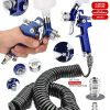 Üstten Depolu Metal Paslanmaz Profesyonel Detay Gölge Tabancası 120 Cc/0,8 Mm 15mt Hortum  jak Kit