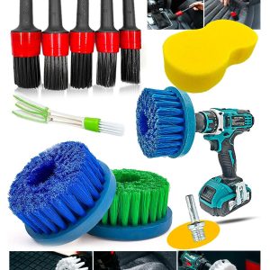 9 Parça Oto Araba Temizleme Kuaför İç-Dış Detaylı Temizlik Bakım Koltuk Fırçalama Set PROXCLEAN9