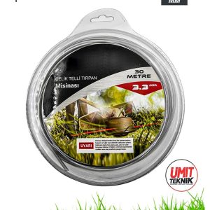 CELIK TELLI Tirpan Misinasi Motorlu Tırpan Ot Çim Biçme Universal Misine  46 METRE 3.3 MM