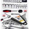 24 Parça  Premium 12 Kombin Anahtar Set 1/2 Krom Cırcır Lokma Takım Set - Görsel 2