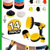 15Parça Multi ComboTemizlik Pasta Cila Polisaj Süngeri Matkapa Uyumlu Fırça Seti Parlatma Kit - Görsel 2