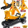PROSeri Kaymaz 2000KG/2Ton Sehpa Tip Kriko Standı + 2000KG/2Ton Tekerlekli Arabalı KrikoGaraj Kit