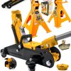 PROSeri Kaymaz 2000KG/2Ton Sehpa Tip Kriko Standı + 2000KG/2Ton Tekerlekli Arabalı KrikoGaraj Kit - Görsel 2