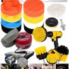 Pro18pcs 115mm Pasta Cila Polisaj Süngeri,fırça Mikrofiberbez,pastacila Sünger Matkap Parlatma Seti
