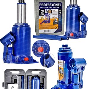 Profesyonel 2 Ton Portatif Hidrolik Ram Kaynaklı Şişe Kriko Taşıma Çantalı Hidrolik Şişe Kriko 2ton