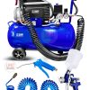 Bakır Sargı Motor Gölge Detay Tabancası 50LT 2 HP 1500 W Süper Hızlı Dolum Hava Kompresörü boya Set - Görsel 3