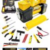 Profesyonel Çift Pistonlu 12V 150 Psi Hızlı Dolum Araba Lastik Bot Şişirme Kompresörü Lastik Set