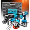 Premium Matkap Bits Bijon Sökme + 26mm Şarjlı Kırıcı Hilti Ve Sprial Taşlama Full Combo Kit - Görsel 3