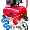 Süper Hızlı Dolum Roller 2hp Gerçek 50lt Bakır Sargı Motor Hava Kompresörü Havalı Combo Set