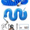 15 Metre Kompresör Spiral Hava Hortumu 8 Mm 15 Mt Hava Jakı Hava Tabancası Recor Paket