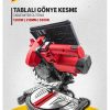Profesyonel Endüksiyon Motor 210mm Tablalı Gönye Kesme Ahşap Sunta Plastik Kesme Gönye KesmeMakinesi - Görsel 3