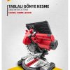 Profesyonel Endüksiyon Motor 210mm Tablalı Gönye Kesme Ahşap Sunta Plastik Kesme Gönye KesmeMakinesi - Görsel 5
