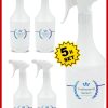Premium Profesyonel Kimyasala Dayanıklı Taşınabilir Boş 1 Litre Boş Fısfıs Sprey Şişesi (5 Adet)