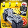 Yeni Nesil Turbo  Motor Çift Pistonlu 12V 150 Psi  Araç Laastik Bot Şişirme Kompresörü Pense Set - Görsel 3