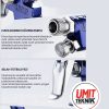 Çok Amaçlı Detay Gölge Tabancası 120 Cc / 0,8 Mm Üstten Depolu Metal Tabancalı  0,8 Mm - Görsel 3