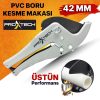 Profesyonel Gri Düz Keskin Pvc-ppr Plastik Boru Kesme Makası 42 mm - Görsel 3