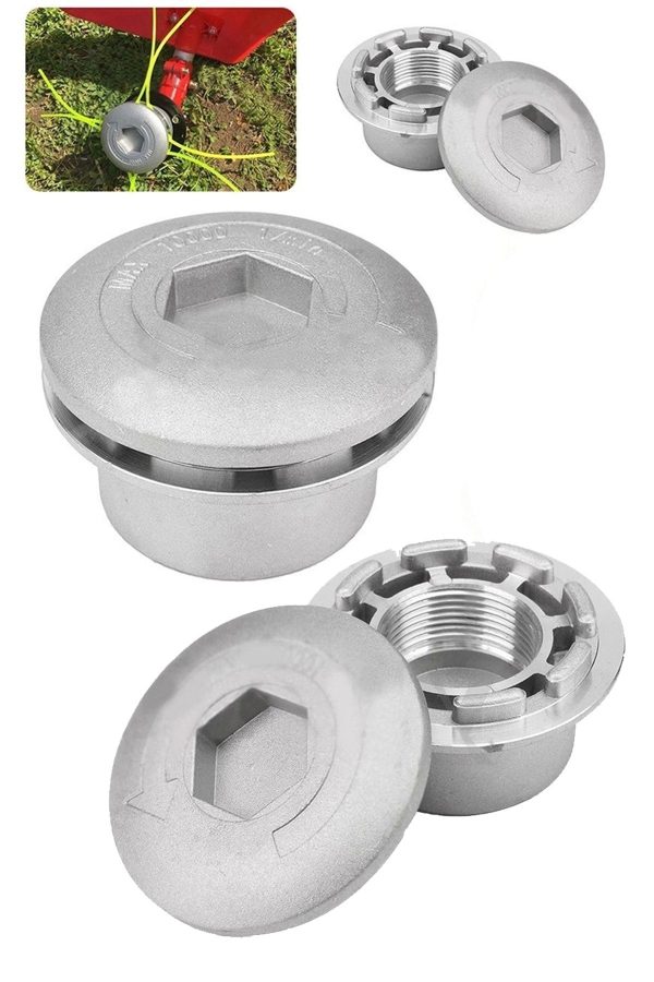 Çok Fonksiyonlu Motorlu Tırpan Ot Çim Biçme Universal Metal Başlık |4mm 28mt Misine Seti - Görsel 3