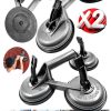 Premium Yüksek Kalite Cam Fayans Kaldırma Metal Alüminyum 3lü 2li SetCam Fayans Taşıma Vantuz - Görsel 4