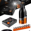 Pro 64 Parça Jsr1800 Professionel Akülü Vidalama Matkap,krom Kaplı Çelik 40 Parça Cırcırlı Lokma Set - Görsel 4