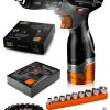 Pro 64 Parça Jsr1800 Professionel Akülü Vidalama Matkap,krom Kaplı Çelik 40 Parça Cırcırlı Lokma Set - Görsel 5