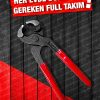 13 Pcs Full Takı El Aleti Kiti Pense Kombin,3 Metre,maşalıboruanahtarı,yıldız,düz,çekiç Tamir Kit - Görsel 6