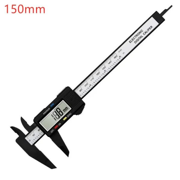 150mm Dijital Kumpas  Hassas Ölçüm Cihazı Karbon Fiber Pil Hediyeli - Görsel 7